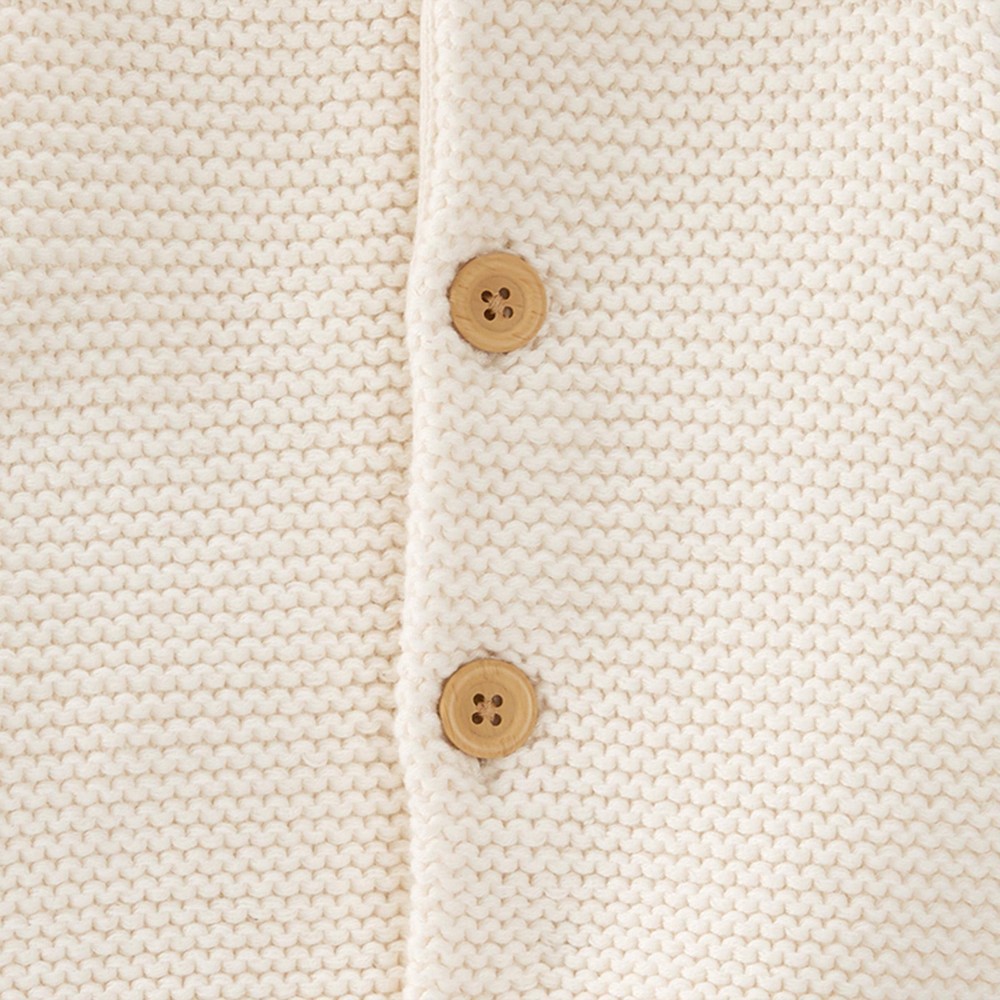 slide 5 of 5, Baby Organic Cotton Sweater Bubble Romper - little planet by carter's Off-White Newborn, 1 ct