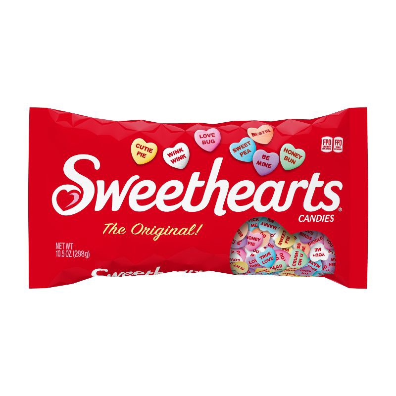 slide 1 of 4, Sweethearts Valentine's Heart Candies Bag - 10.5oz, 10.5 oz