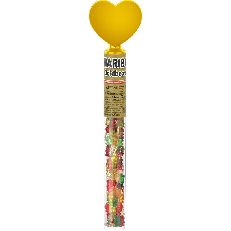 slide 1 of 1, Haribo Valentine's Bears Filled Tube Candy - 2.53oz, 2.53 oz