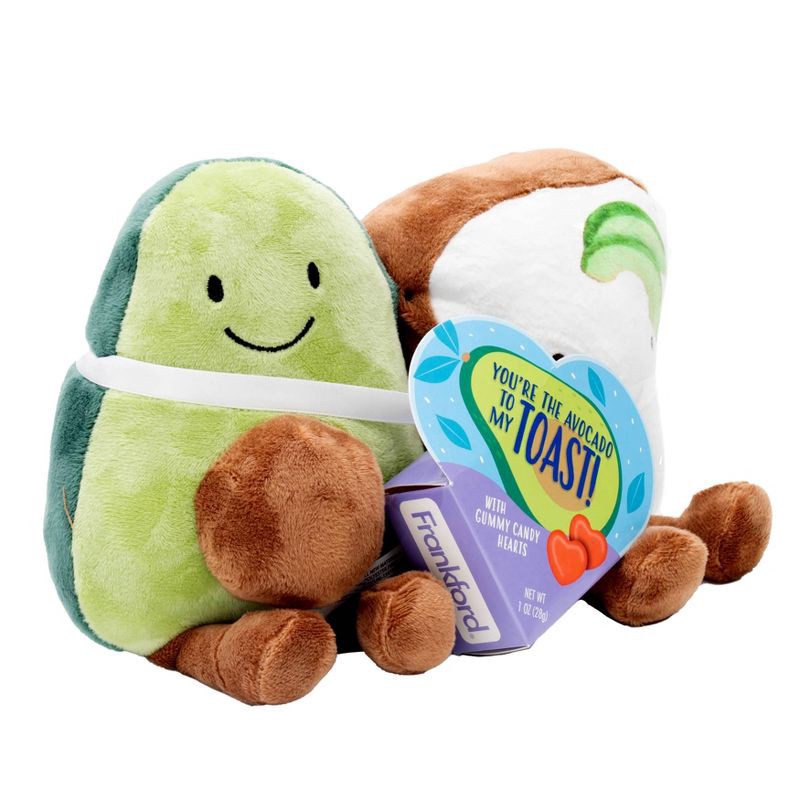 slide 6 of 7, Frankford Valentine's Day Avocado Date Night Plush with Gummy Candy Hearts - 1oz, 1 oz