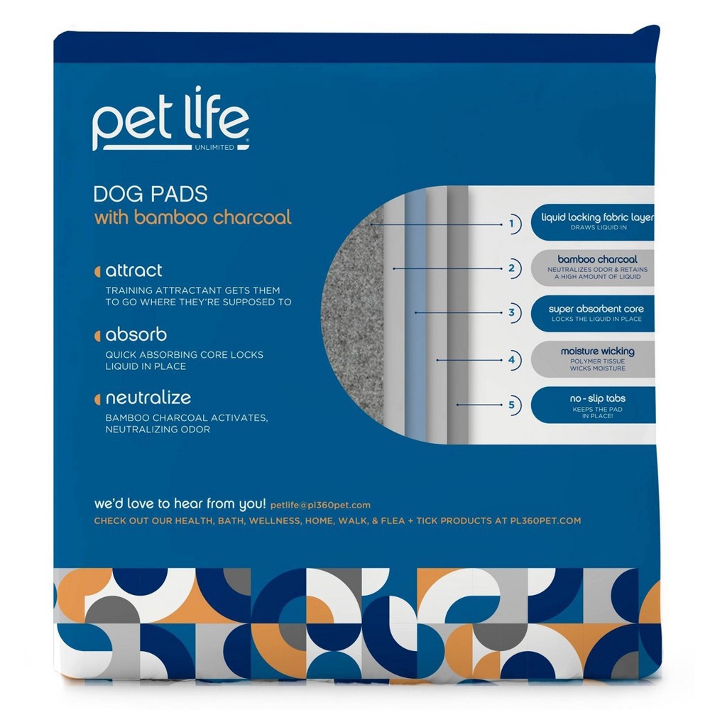 slide 2 of 6, Pet Life Unlimited Odor Controlling Training Pads with Charcoal for Dogs - XXL - 15ct, 15 ct