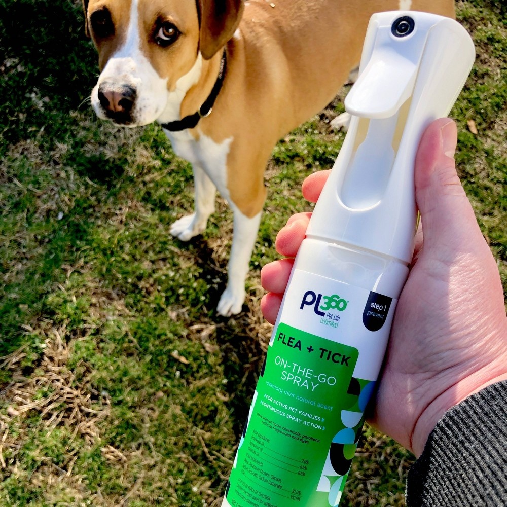 slide 3 of 3, PL360 Flea + Tick On-The-Go Spray Insect Repellant for Dogs - 10 fl oz, 10 fl oz