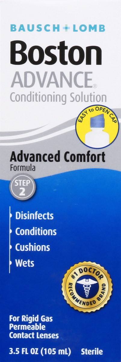 slide 1 of 12, Boston ADVANCE Conditioning Contact Lens Solution for Rigid Gas Permeable Lenses – from Bausch + Lomb, 3.5 fl. oz., 3.5 fl oz