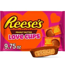 Reese's Valentine's Day Peanut Butter Cups Candy Snack Size - 9.75oz