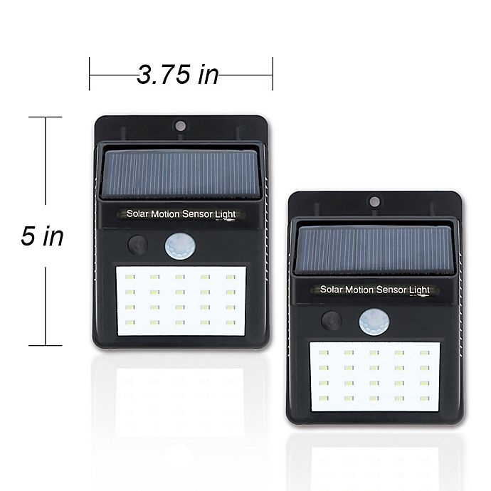 slide 2 of 2, Nature Power LED Solar Motion Wall Light, 2 ct