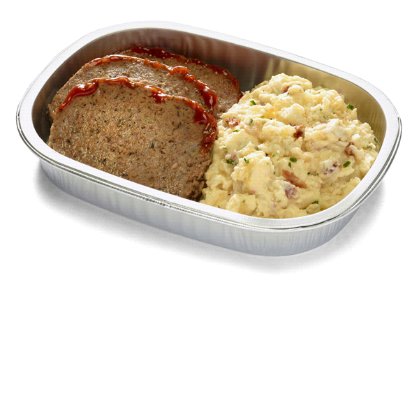 slide 1 of 1, Meijer Meatloaf & Loaded Smashed Potatoes, 8 oz