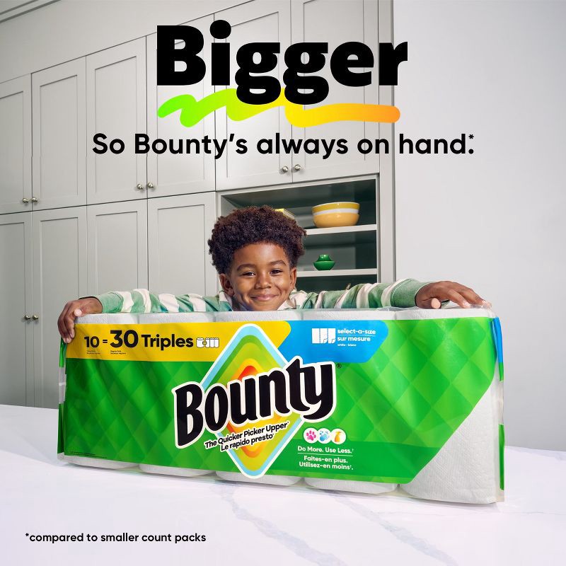 slide 7 of 15, Bounty Full Sheet Paper Towels - 10 Triple Rolls, 1 ct