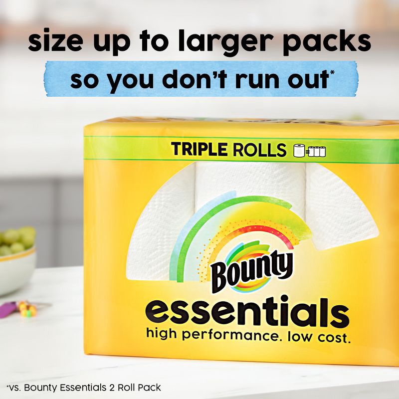 slide 9 of 18, Bounty Essentials Select-A-Size Paper Towels - 12 Double Rolls, 1 ct