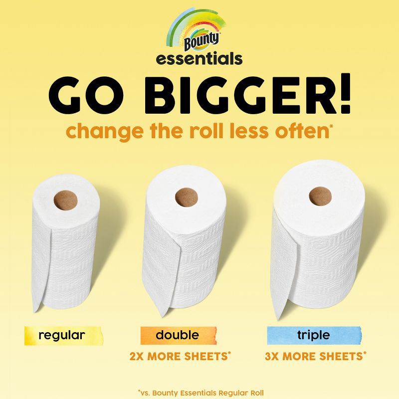 slide 11 of 18, Bounty Essentials Select-A-Size Paper Towels - 12 Double Rolls, 1 ct