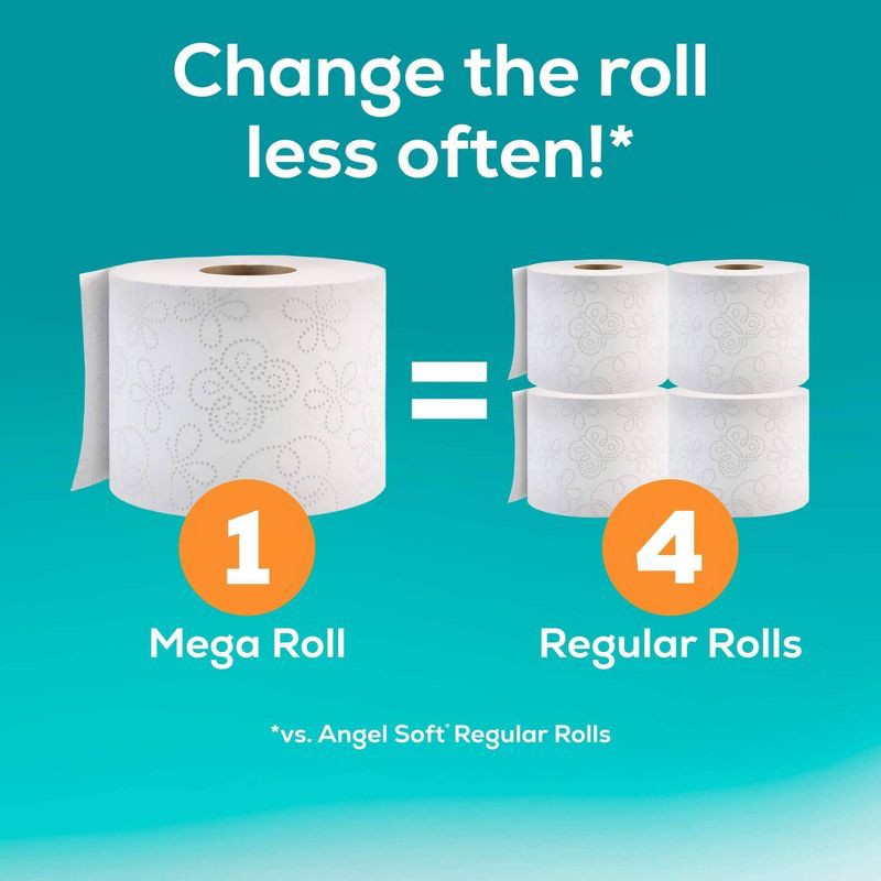 slide 5 of 8, Angel Soft Toilet Paper - 16 Mega Rolls, 1 ct