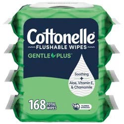 Cottonelle GentlePlus Flushable Wipes - 4pk/42ct