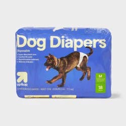 Dog Diapers - 18ct - M - up&up™
