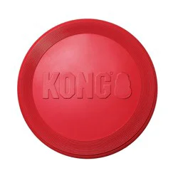 KONG Flyer Dog Toy - Red - L: Rubber, Fetch Activity, 0.51 lb