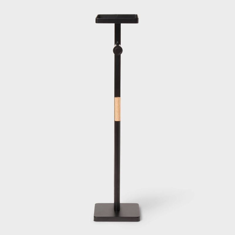 slide 1 of 4, Functional Toilet Paper Holder Matte Black - Brightroom™: Steel Freestanding, 25.51" Height, 7.01" Depth, 1 ct