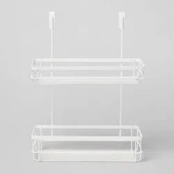 Over the Cabinet Tiered Storage Matte White - Brightroom™: Metal Organizer for Bathroom, Under Sink Area