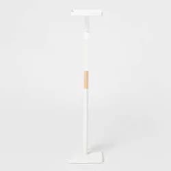 Functional Toilet Paper Holder Matte White - Brightroom™: Steel Freestanding, 25.51" Height, 7.01" Depth