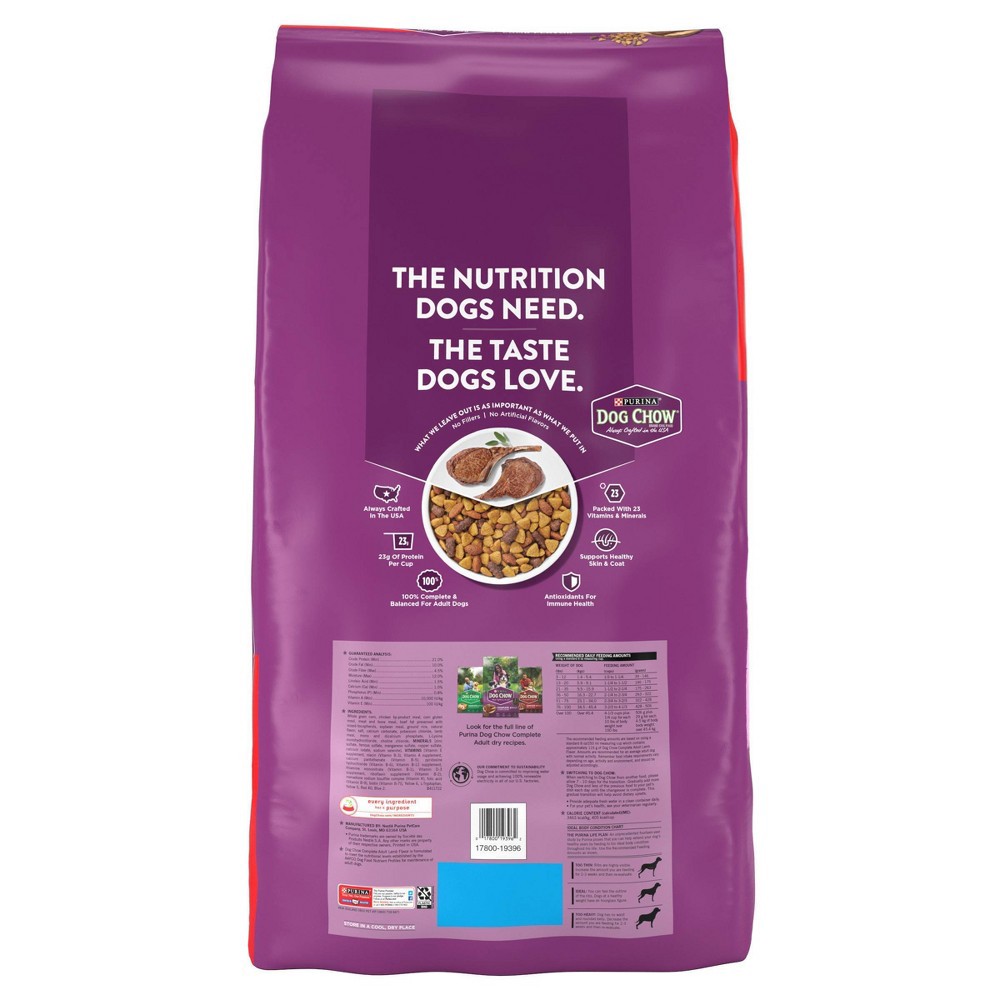 slide 3 of 7, Dog Chow Complete Adult Lamb Dry Dog Food - 46lbs, 46 lb