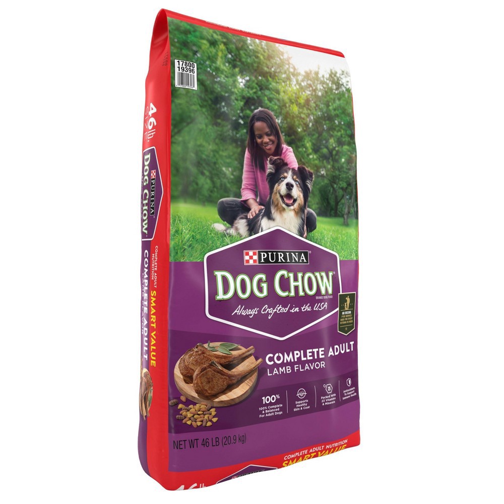 slide 5 of 7, Dog Chow Complete Adult Lamb Dry Dog Food - 46lbs, 46 lb