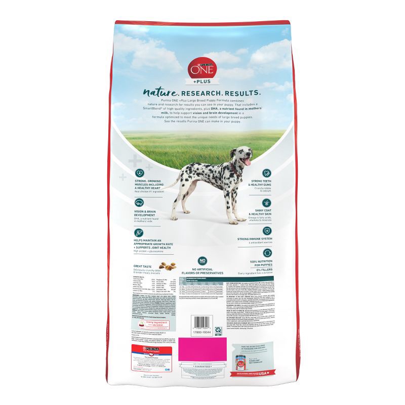 slide 3 of 7, Purina ONE Large Breed Puppy Chicken Flavored Dry Dog Food - 40lbs, 40 lb