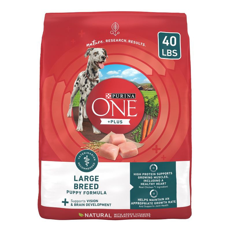 slide 1 of 7, Purina ONE Large Breed Puppy Chicken Flavored Dry Dog Food - 40lbs, 40 lb