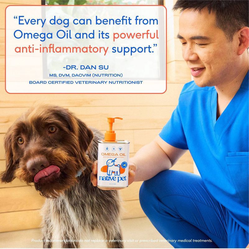 slide 5 of 7, Native Pet Fish Flavor Omega Oil Vitamins and Supplements for Dogs - 8 fl oz, 8 fl oz