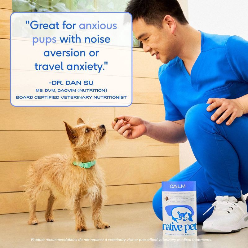 slide 6 of 8, Native Pet Calming Air-Dried Chews with Chicken for Dogs - 60ct, 60 ct