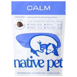 Native Pet Calming Air-Dried Chews with Chicken for Dogs - 60ct
