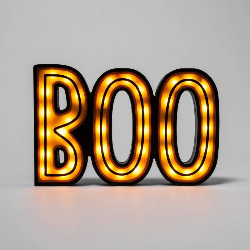 Decorative Light Up Signs - Spooky popular & Boo - Hyde & EEK! Boutique