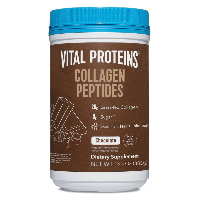 slide 1 of 7, Vital Proteins Chocolate Collagen Peptides Dietary Supplement - 13.5oz, 13.5 oz