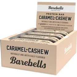 Barebells Nutrition Bars - Caramel Cashew - 12pk: 23.28 Oz, 20g Protein Per Serving, Chewy, Ready to Eat