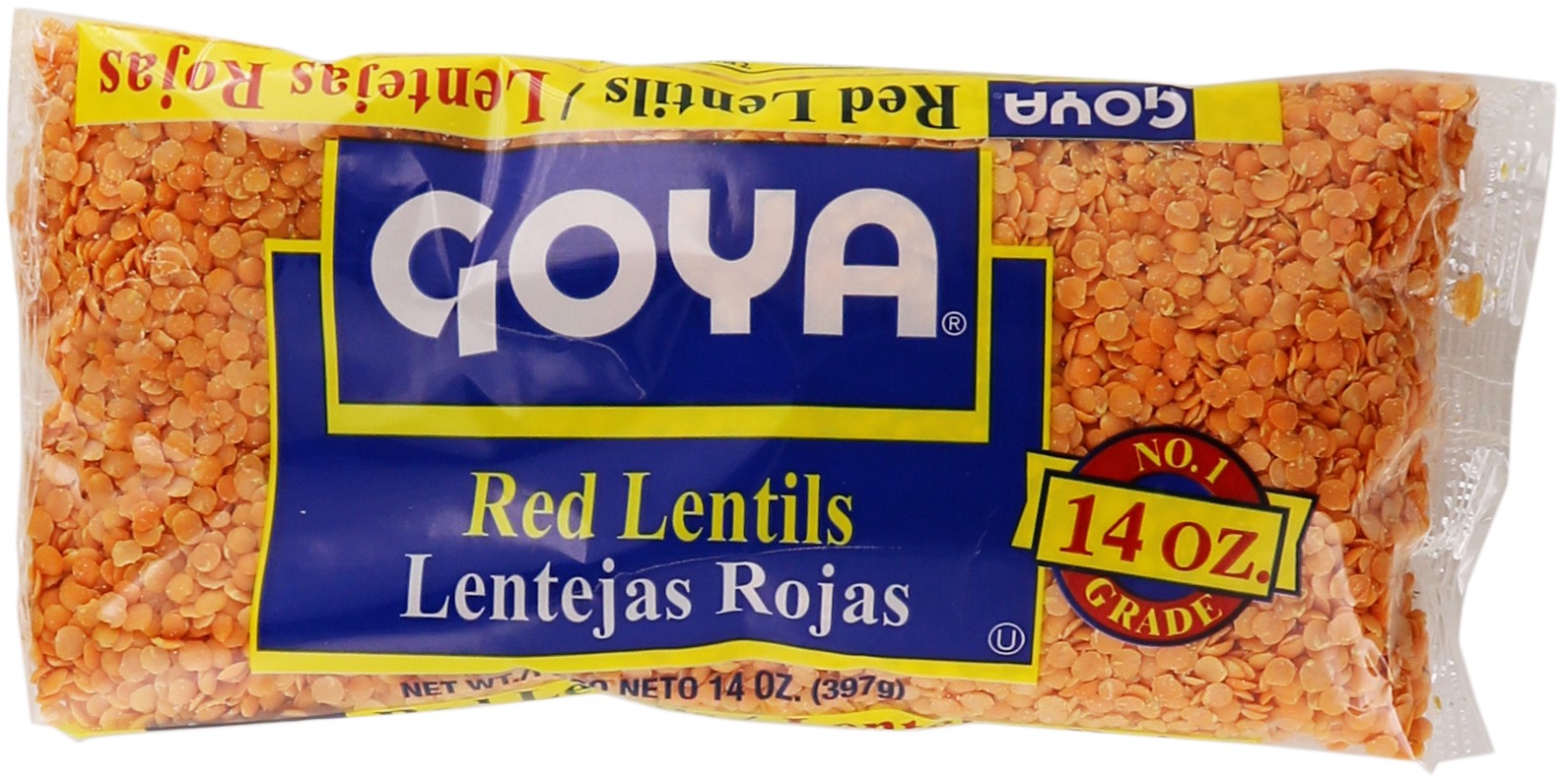 slide 1 of 1, Goya Red Lentils, 14 oz