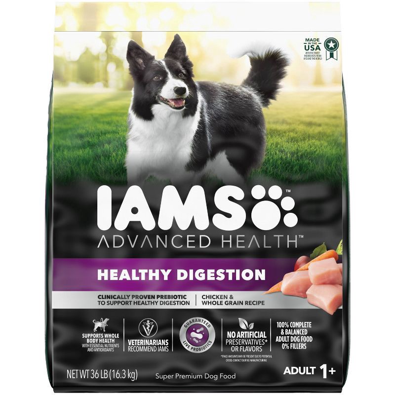 slide 1 of 7, IAMS Advanced Health with Live Probiotics Chicken Adult Dry Dog Food - 36lbs, 36 lb