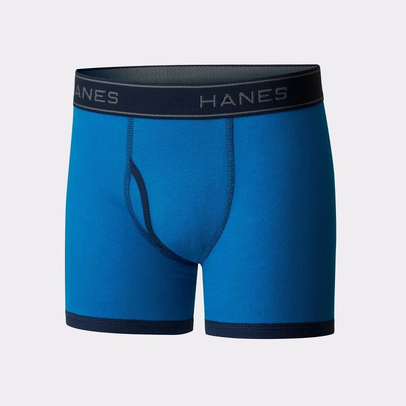 slide 4 of 7, Hanes Boys' 7pk Boxer Briefs - Colors May Vary M, 7 ct
