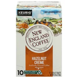 New England Coffee Single Serve Hazelnut Creme 10 Count