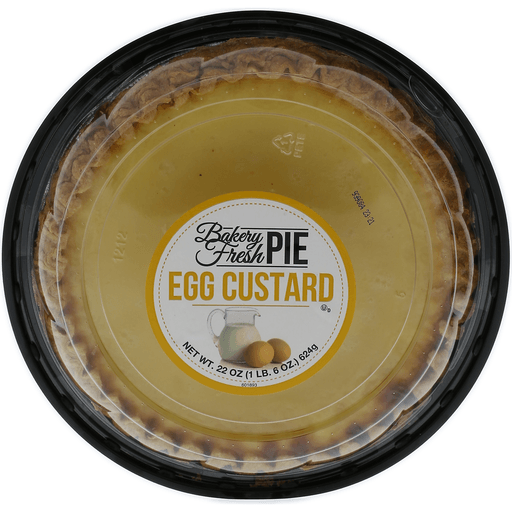 slide 1 of 1, Bakery Fresh Egg Custard Pie, 22 oz