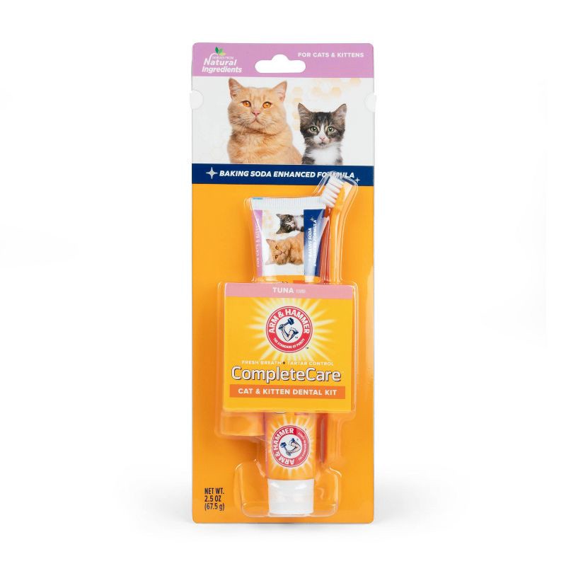 slide 1 of 3, Arm & Hammer Complete Care Cat Dental Kit - 3ct, 3 ct