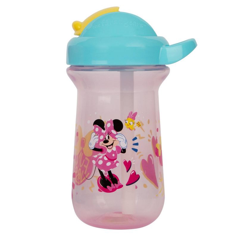 slide 2 of 9, The First Years Disney Minnie Mouse Flip Top Straw Cup - 2pk/10oz, 2 ct; 10 oz
