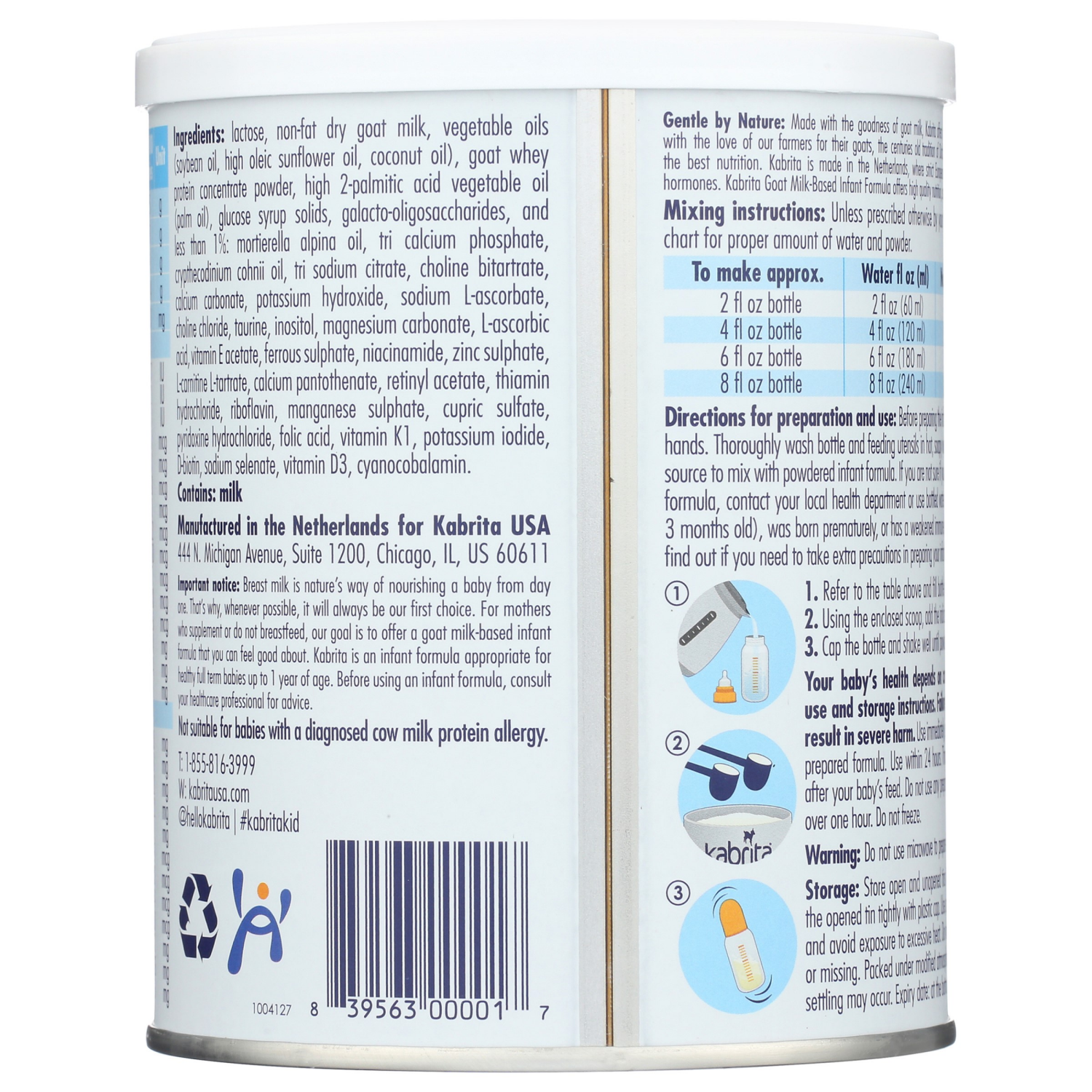slide 2 of 4, Kabrita Goat Milk Infant Formula, 14 oz