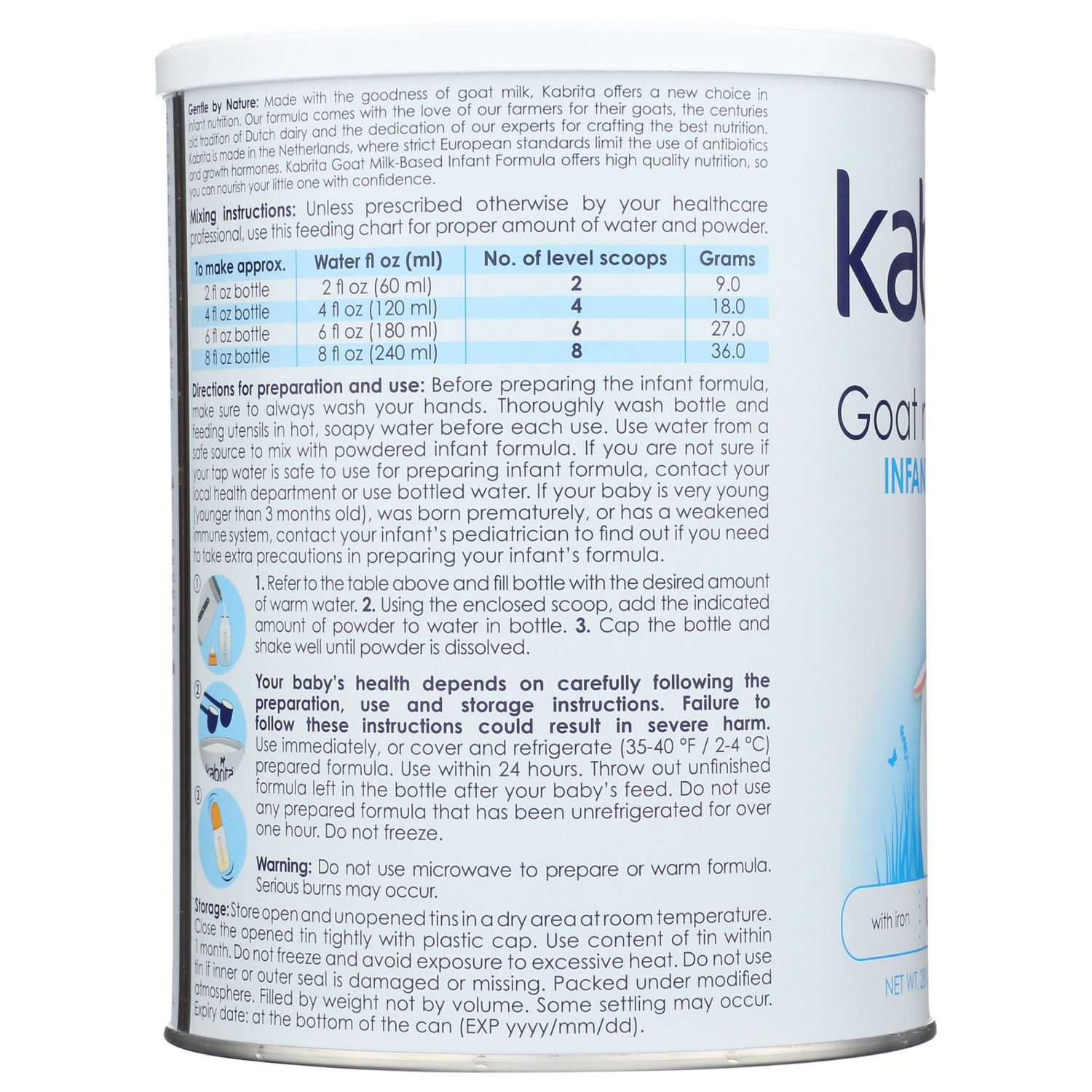 slide 3 of 4, Kabrita 0-12 M Goat Milk-Based Infant Formula 28 oz, 28 oz