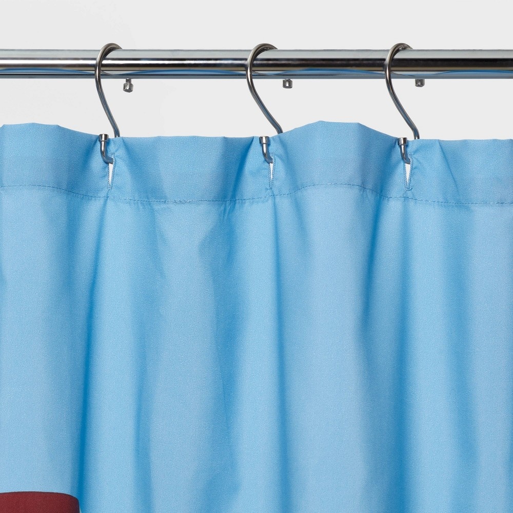 slide 3 of 4, Shoot for the Moon Microfiber Shower Curtain - Room Essentials, 1 ct
