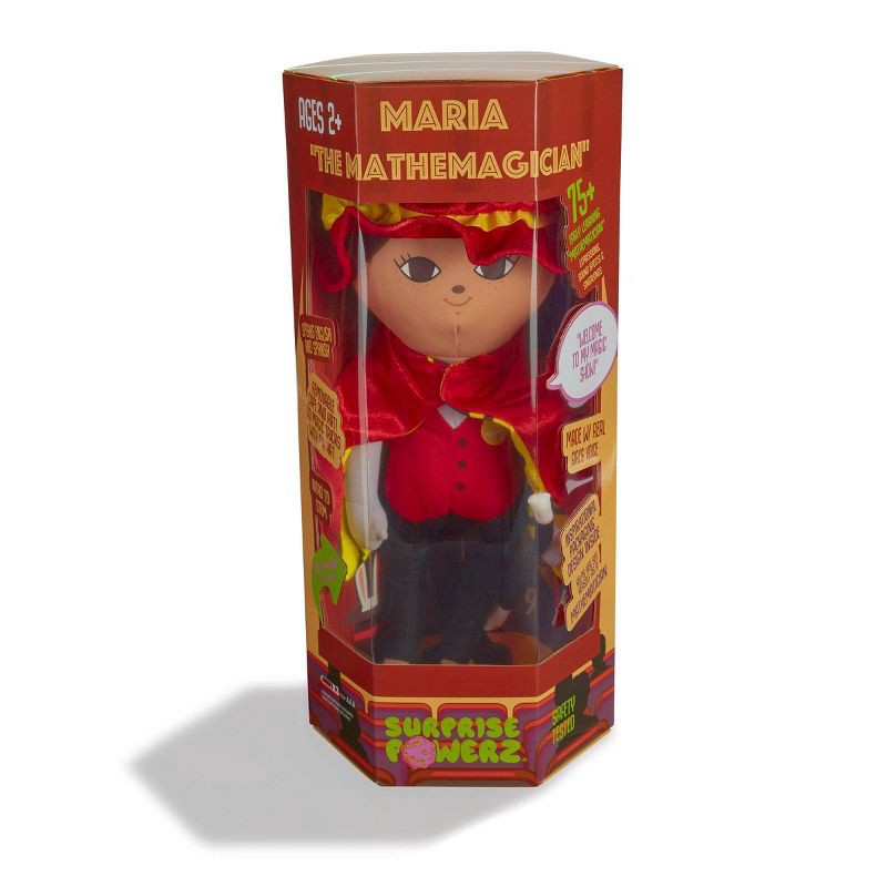 slide 7 of 12, Surprise Powerz Maria the Mathemagician Educational 75+ Phrases Talking 16'' STEM Plush Doll, 1 ct