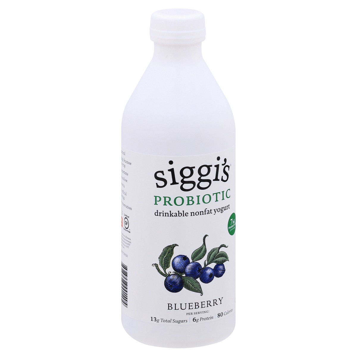 slide 7 of 10, siggi's Raspberry Nonfat Yogurt Drink is delicious on its own, in smoothies, or poured over granola or fruit. siggi's founder wasn't thrilled with the overly sweet and artificial taste of other US yogurt brands, inspiring him to create products crafted with less. Our raspberry drinkable yogurt contains only 5 ingredients without all those dreadful artificial sweeteners. Try our full line of products, including skyr, drinkable yogurt, plant based, and yogurt pouches., 32 oz