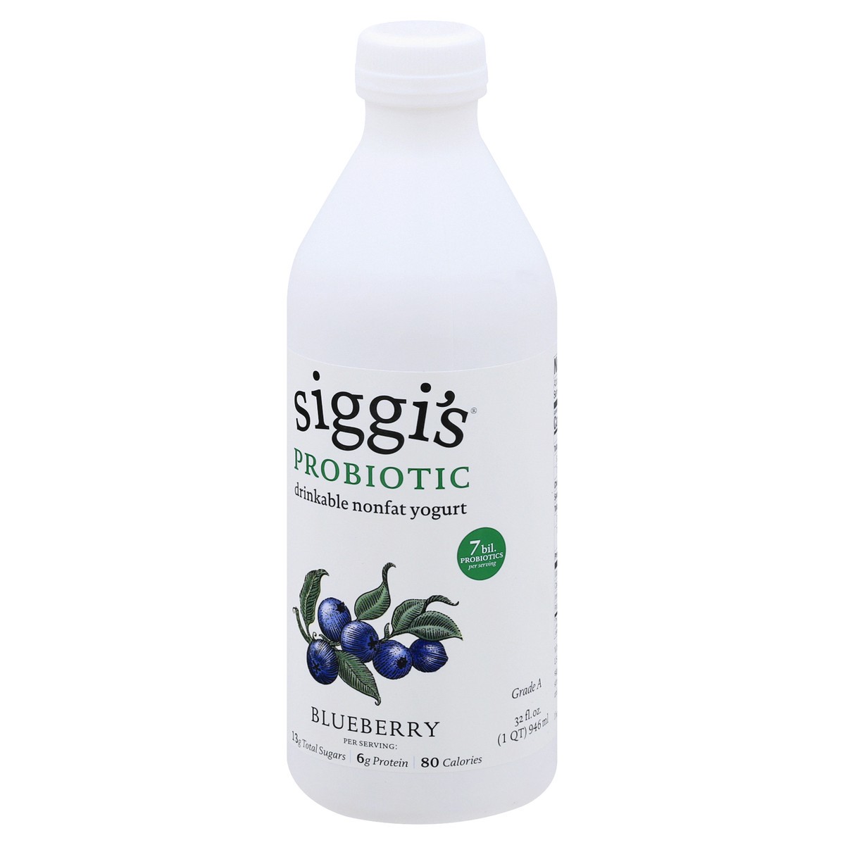 slide 5 of 10, siggi's Raspberry Nonfat Yogurt Drink is delicious on its own, in smoothies, or poured over granola or fruit. siggi's founder wasn't thrilled with the overly sweet and artificial taste of other US yogurt brands, inspiring him to create products crafted with less. Our raspberry drinkable yogurt contains only 5 ingredients without all those dreadful artificial sweeteners. Try our full line of products, including skyr, drinkable yogurt, plant based, and yogurt pouches., 32 oz