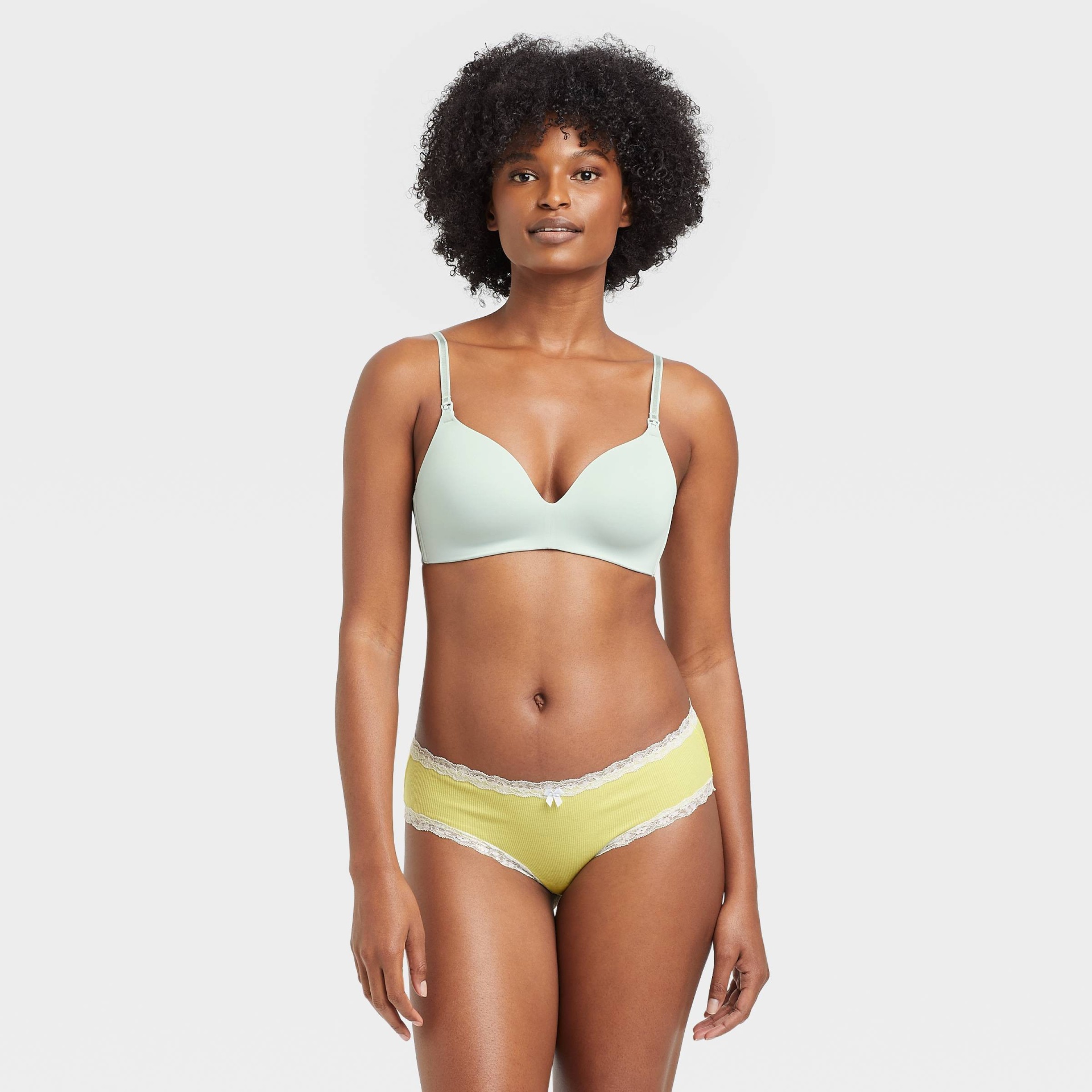 Women s Cotton Ribbed Hipster Underwear Auden Lime L 1 ct Shipt