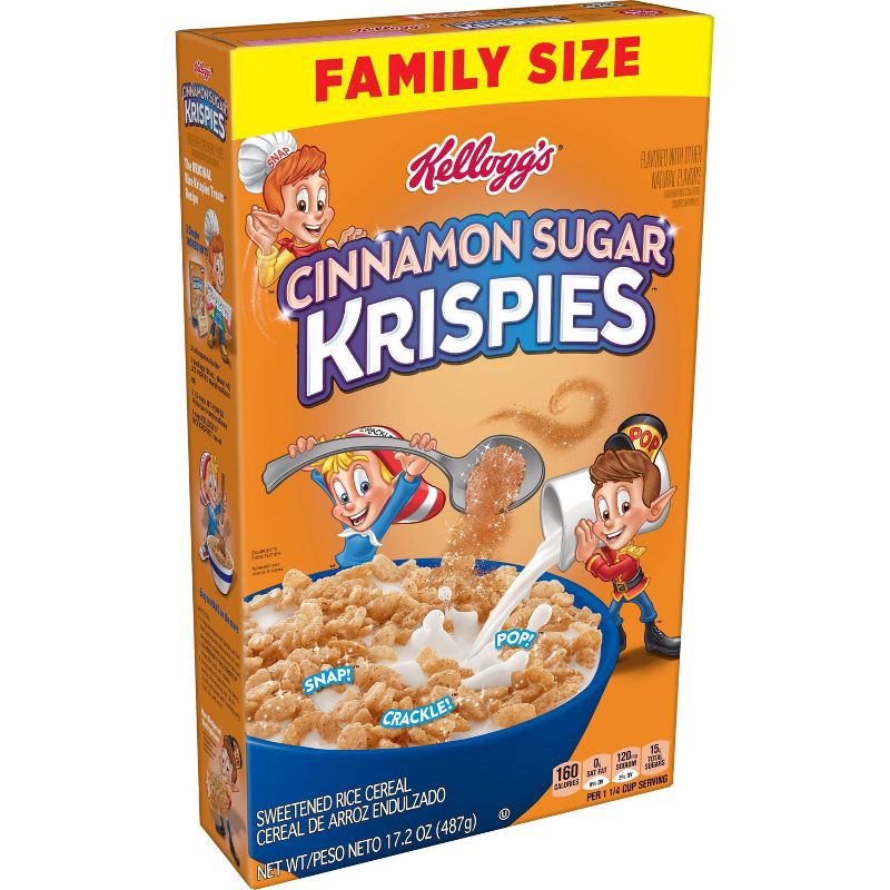 slide 1 of 1, Kellogg's Rice Krispies Cinnamon Sugar - 17.2oz, 17.2 oz