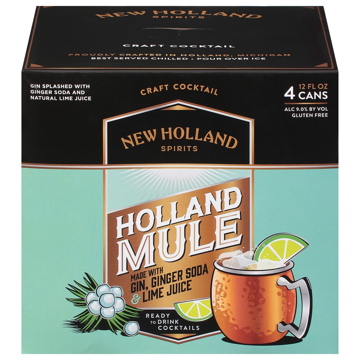 slide 2 of 11, New Holland Spirits Holland Mule With Ginger Soda & Gin, 4 ct; 12 oz