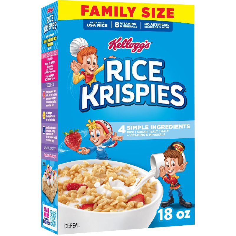 slide 1 of 14, Kellogg's Rice Krispies Breakfast Cereal - 18oz, 18 oz