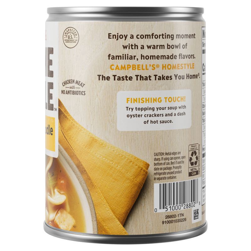 slide 6 of 6, Campbell's Homestyle Chicken Noodle Soup, 16.1 OZ Can, 16.100 oz