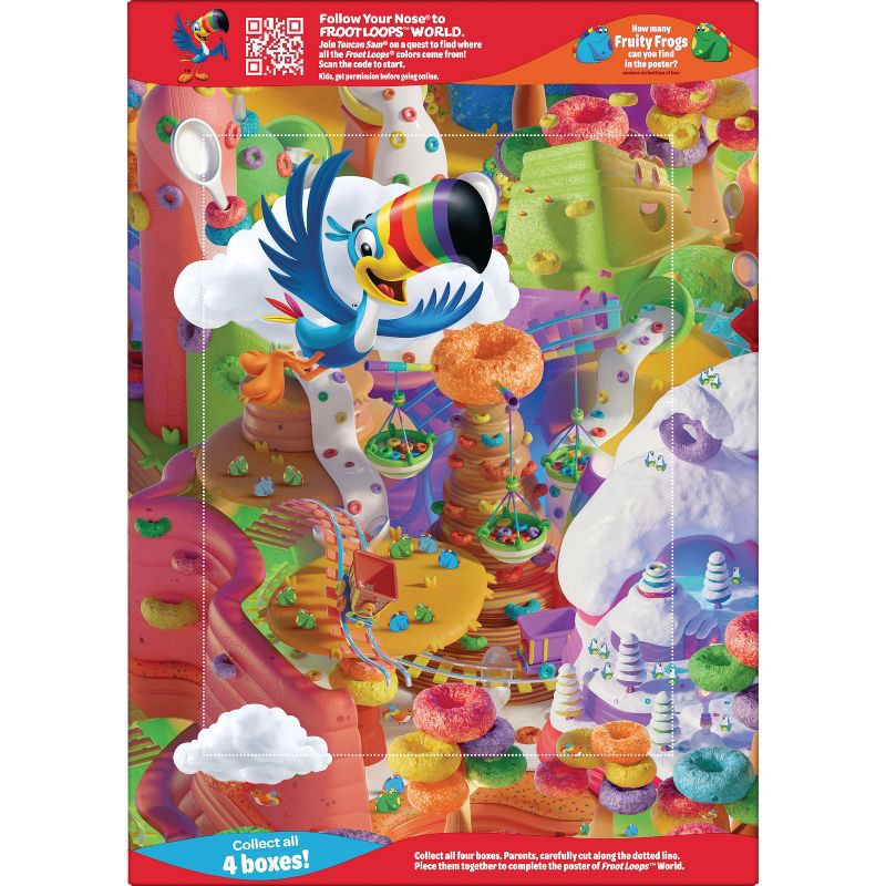 slide 7 of 12, Kellogg's Froot Loops Giant Size Breakfast Cereal - 23.0oz, 23.0 oz