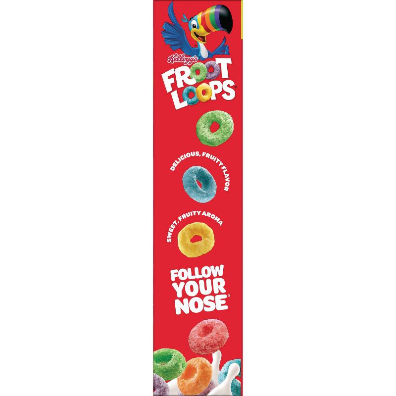 slide 8 of 12, Kellogg's Froot Loops Giant Size Breakfast Cereal - 23.0oz, 23.0 oz